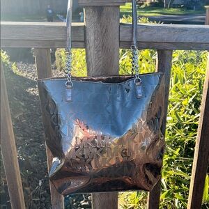 Stylish Metallic Tote Bag 13x12